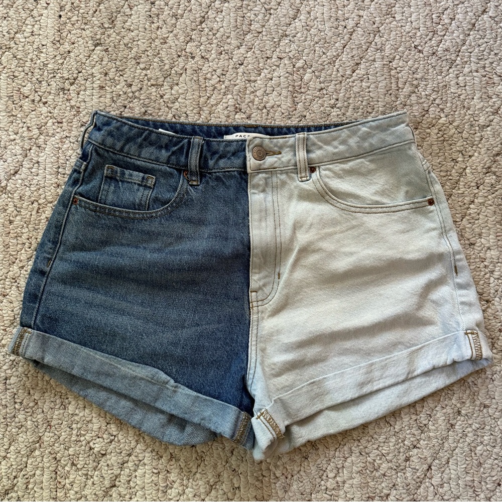 Pacsun Two Toned Mom Shorts
